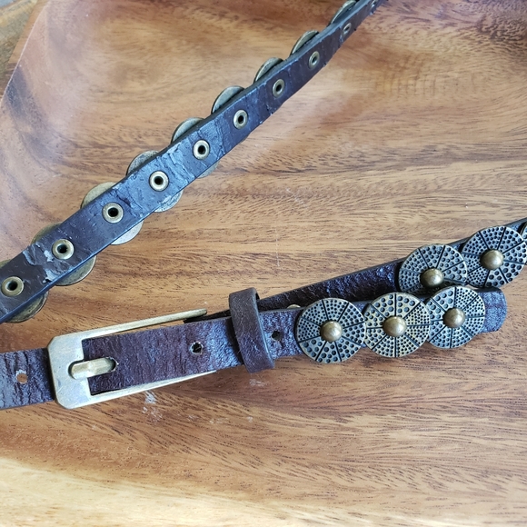 Belt brass colored hardware 34 36 38 - Picture 8 of 11